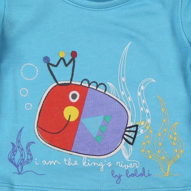 Langarmliges Bambino Camicia Turchese per Ragazzi Di Boboli Tgl 56 62 68 74 80 3