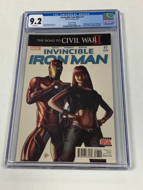 Invincible Iron Man #7 2nd Print Marvel Comics CGC 9.2