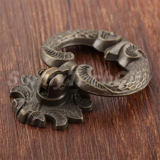 Vintage Furniture Pull Drop Ring Drawer Knob Cabinet Cupboard Door Pulls Handle