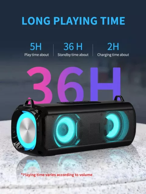 Enceinte lumineuse Bluetooth Fonction Karaoké Boule kaléidoscope LED MICRO/