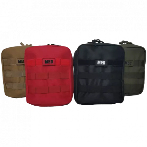 FIRST AID Military IFAK Survival 1st Aid Elite Zippered Pouch MOLLE w/ QuikClot