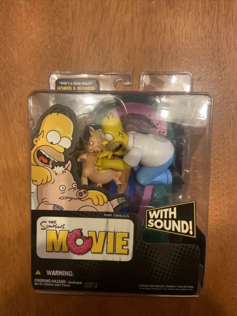 The Simpsons Homer & Plopper Movie Figure SEALED RARE Collectable McFarlane Toy