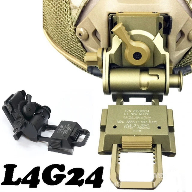 L4G24 NVG Support de casque réglable en nylon pour airsoft paintball