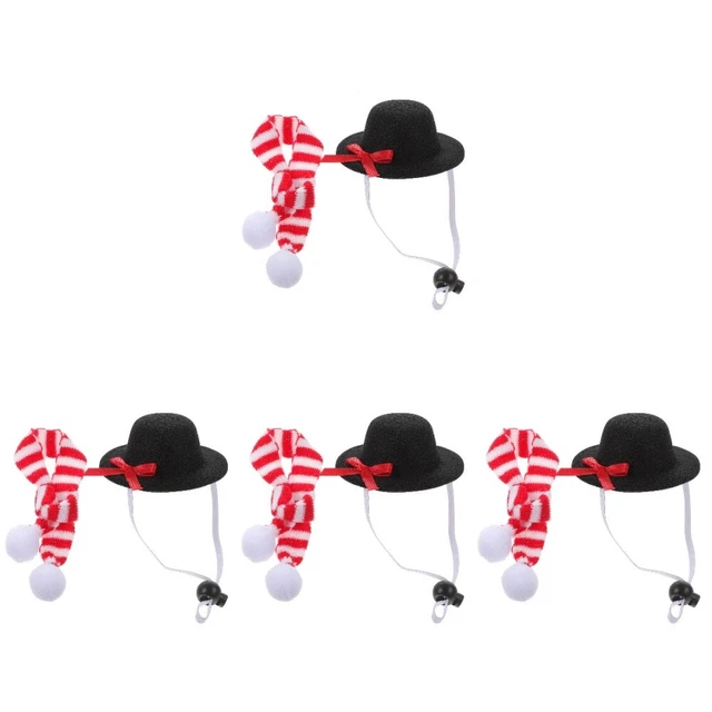 dog santa hat with scarf 8 Stk Haustier-Mütze Schal Hunde-Kostüm-Set Hunde-Hut H