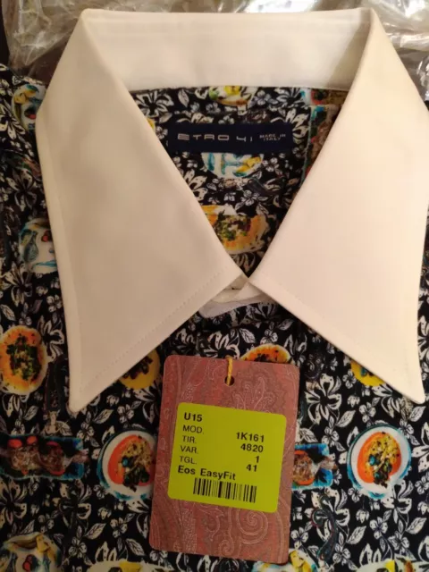 Camisa Etro Estampado  Platos De Comida Talla 41