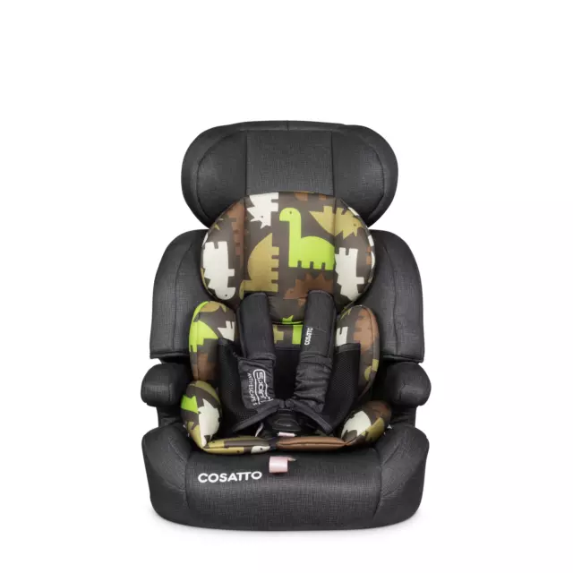 Cosatto Zoomi Car Seat Group 1,2,3 Suitable From 9KG Easy Install Dino 2
