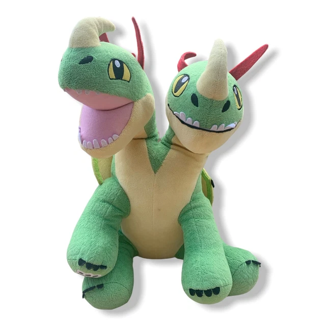 BUILD A BEAR How To Train Your Dragon Barf & Belch 2 Headed Stuffed
