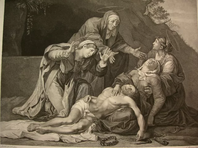 Annibale Carracci `Pietà Mit Den Drei Marien; Beweinung Christi´ Portman, ~1810