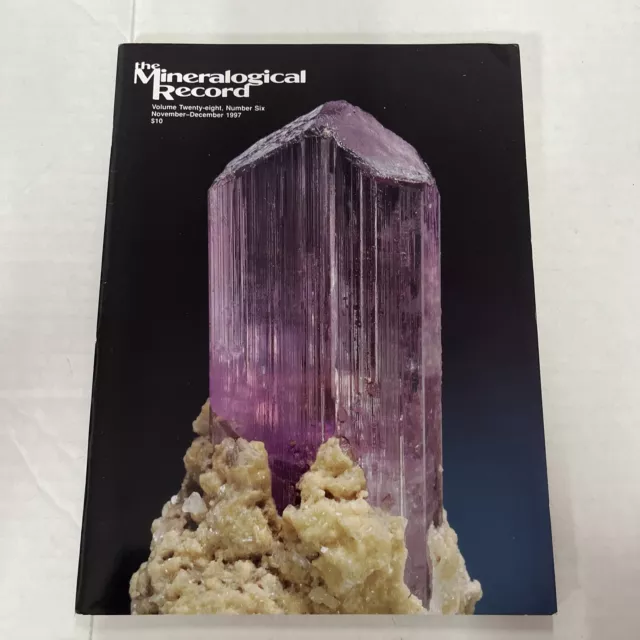 The Mineralogical Record Magazine Vol 28- Number 6- Sep-Oct 1997