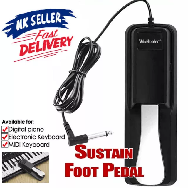 Yamaha Universal Sustain Pedal for Electronic Keyboards and Digital Pianos Black