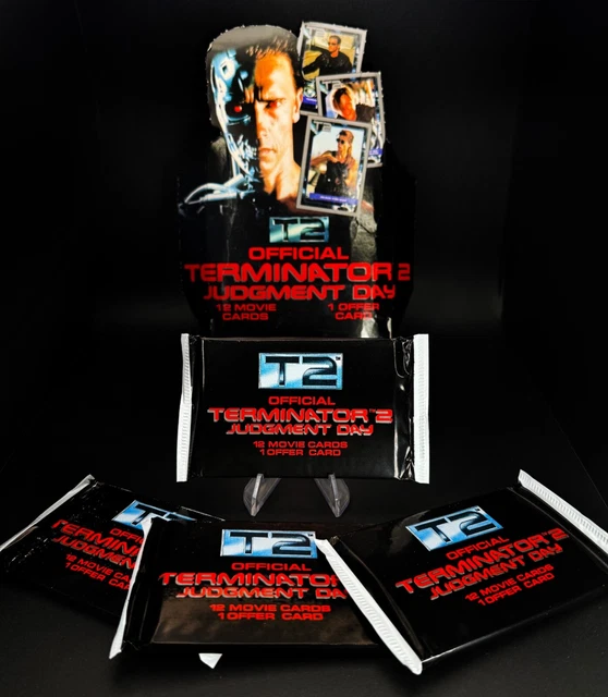 Lot Of 3 - T2 Terminator 2 Judgment Day Trading Cards 1991 Wax Packs...