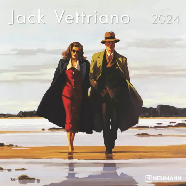 CALENDRIER 2024 JACK VETTRIANO format 30x60cm artiste musée affiche (tn) EUR 15,99