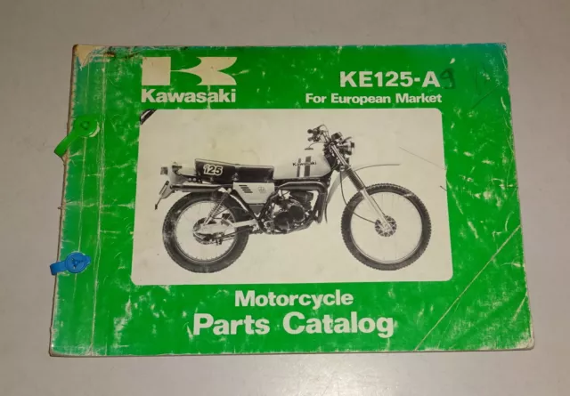 Teilekatalog / Ersatzteilliste / Parts List Kawasaki KE 125-A Stand 07/1981