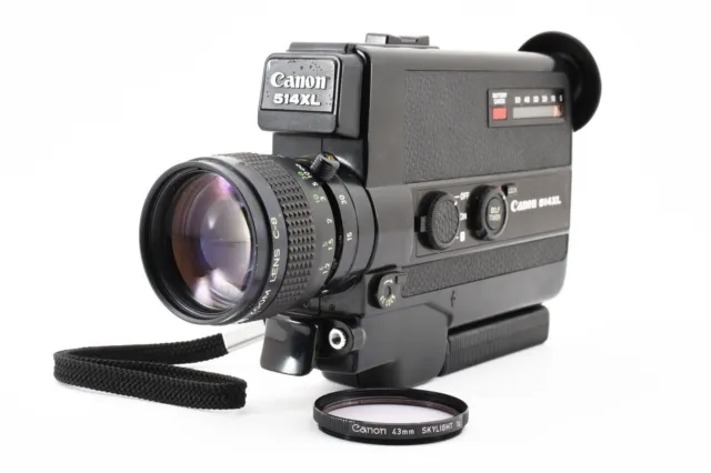 🌟 Exc+5 🌟 Canon 514 XL Super8 Movie Camera Zoom 9-45mm F/1.4 Lens from...