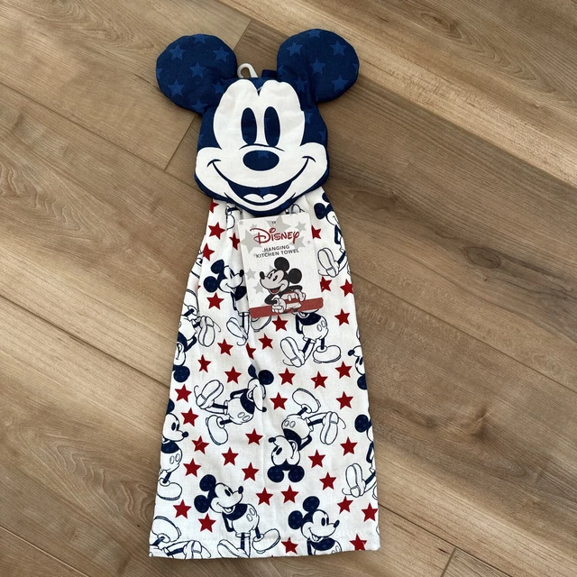 DISNEY MICKEY MOUSE 4th July Fireworks Hanging Kitchen Towel