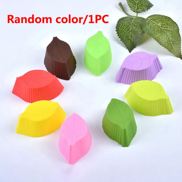 1PC DIY Silicone Leaves Cake Mold Muffin Chocolate Biscuit Cupcake Baking ToEL