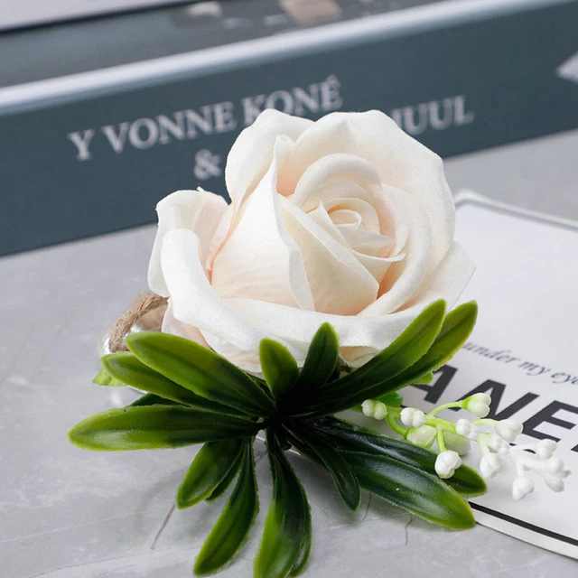 Wedding Rose Corsage Party Outdoor Decoration Groomsman Supplies Men's Brooch