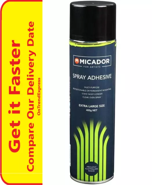 1 x Large Micador Repositional Adhesive Glue Spray Can 400g