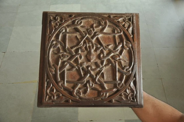 Étoile Murale En Bois Précieux (bois De Serpent) - Artisanat Fait Main - Intarsia