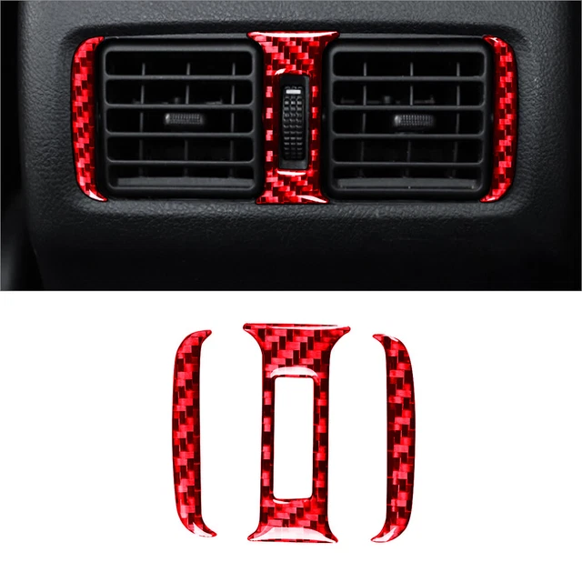 Garniture Panneau Porte Intérieur Fibre De Carbone 4 Pièces Pour Toyota Hilux 2015-2021 - Noir Brillant