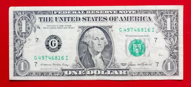 One Dollar 1985 George Washington The United States of America