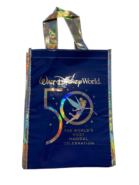 Walt Disney World 50th Anniversary Reusable Shopping Bag Small Size 12”x9”x5” 