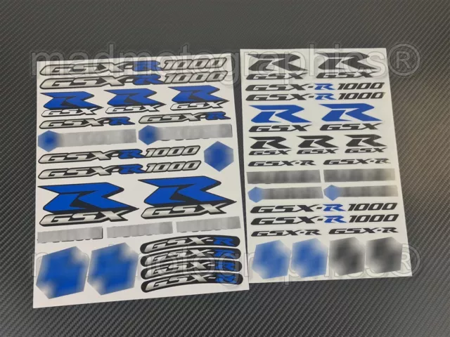 GSX-R1000 Motorrad Aufkleber stickers set für Suzuki gsxr 1000 Laminiert Blau