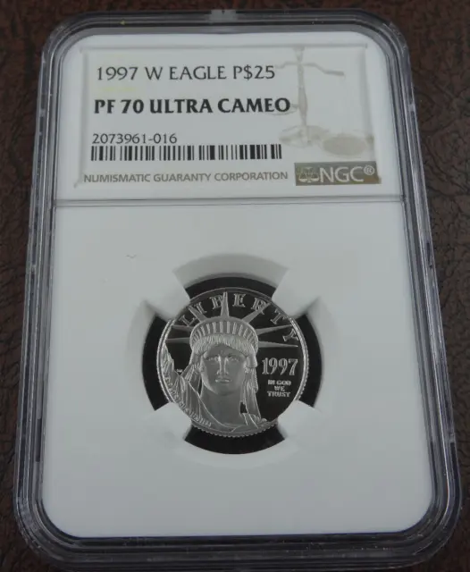 1997-W $25 Platinum Eagle 1/4 oz .999 NGC PR 70 Proof US Mint Coin PF
