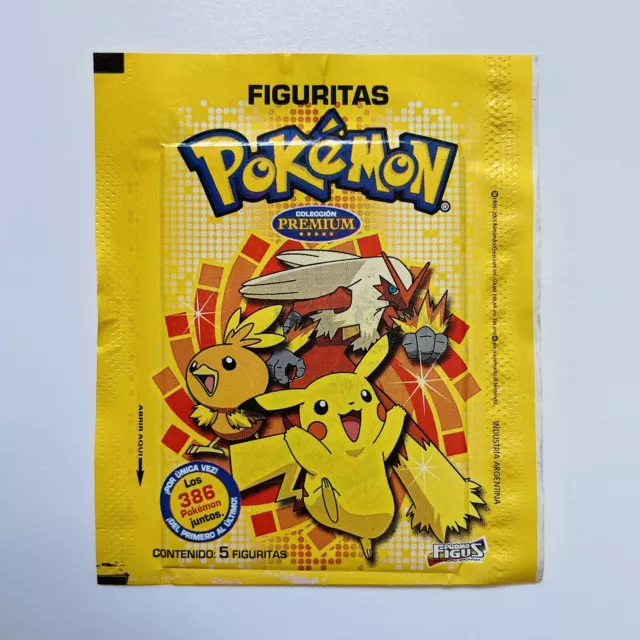 Vintage Pokemon 2005 Ruby & Sapphire Sealed Sticker Pack SPAIN EXCLUSIVE RARE