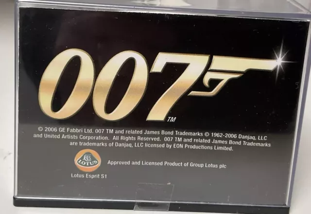 007 Bond 2006’ Lotus Esprit’: ‘ The Spy Who Loved Me’: Unopened Plastic Box. 2