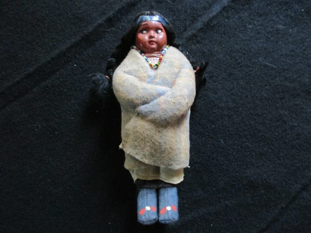 Vintage Native American Skookum Doll American Indian Tribal Doll, Day-0723*07757