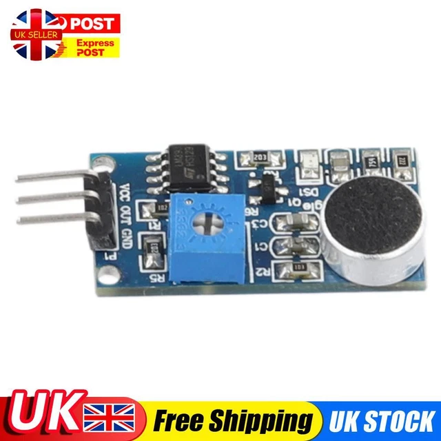 SOUND MICROPHONE SENSOR Detection Microphone Amplifier LM393 for ...