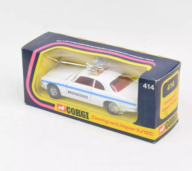 Corgi toys 414 Jaguar XJ12C Coastguard Virtually Mint/Boxed 2