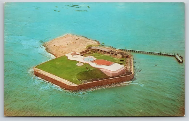 Charleston South Carolina~Air View Fort Sumter~Vintage Postcard