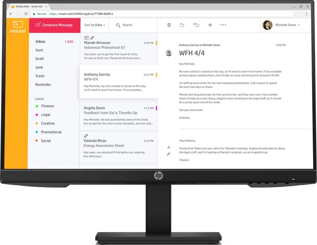 HP P24h G4, LED-Monitor 60.47 cm(23.8 Zoll), schwarz, FullHD, IPS, HDMI, Display
