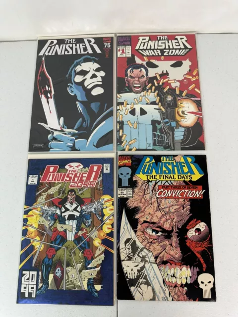 Marvel The Punisher - 4 Comic Book Lot - 75, War Zone 1, 2099 1 & Final Days 55
