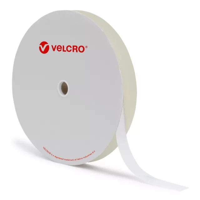 16Mm Velcro® Brand White Hook Or Loop Or Both Tape Metres Sticky Self Adhesive