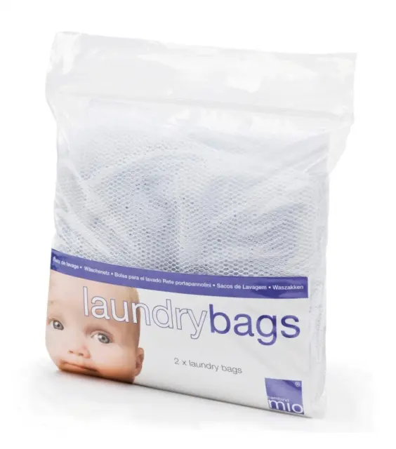 Bambino Mio, Laundry Bags, 2 Pack Bags (2 Pack), White