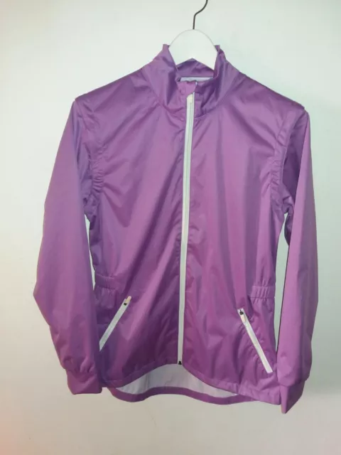 CALLAWAY Womens Purple Full Zip Opti-Repel Golf Rain Jacket/Gilet  Small