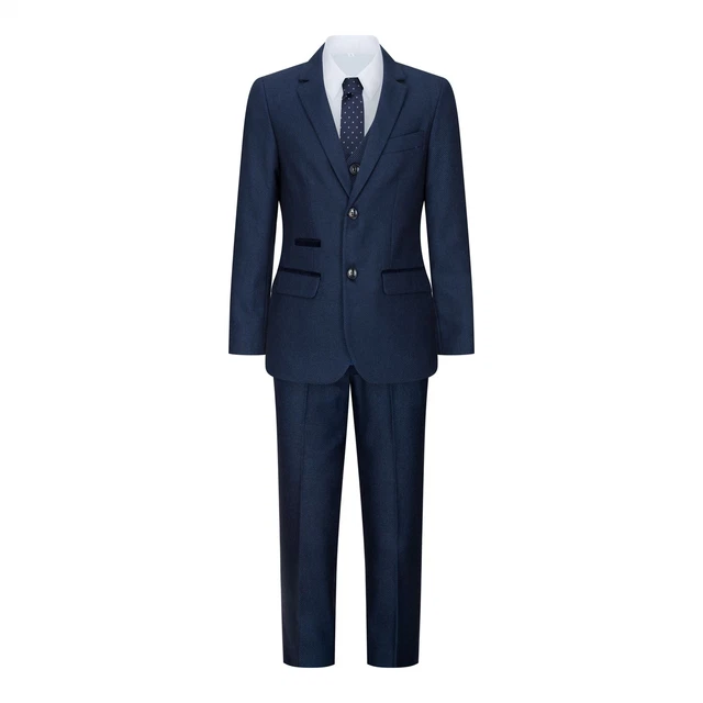 Abito da Ragazzo 3 Pezzi Tweed Birdseye Formale Elegante Classico anni 1920s