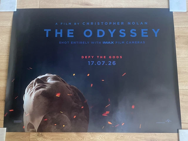 THE ODYSSEY CHRISTOPHER Nolan 2026 Official UK Quad Cinema Poster 16 THE ODYSSEY Christopher Nolan 2026 Official UK Quad.webp