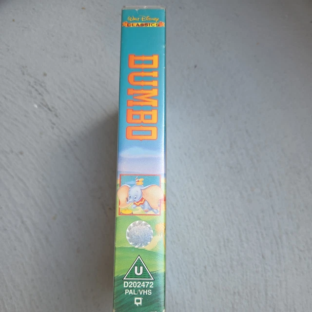 Dumbo Rko DISNEY DUMBO VHS CASSETTE Video Tape 1941 Casey Jr RKO Radio Pictures ...