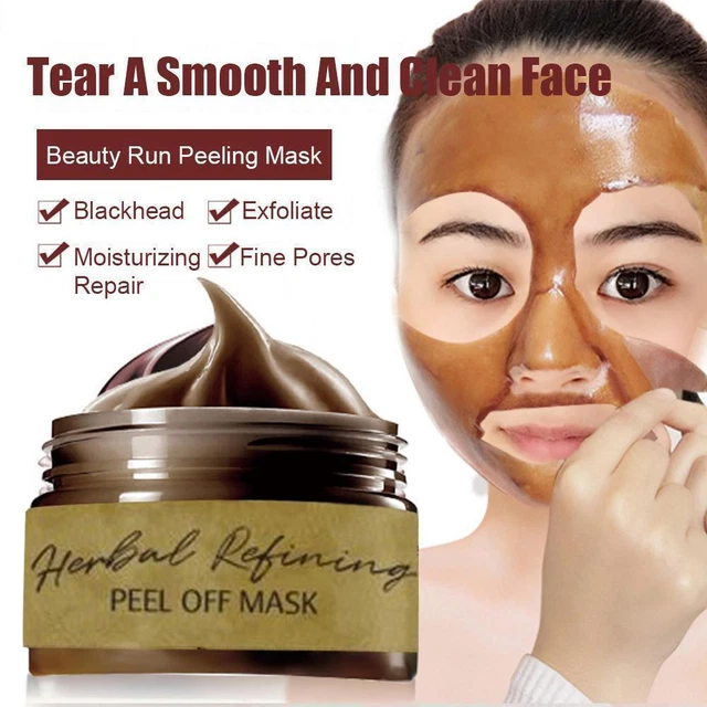 Máscara facial peel-off refinamiento pro-herbal limpieza removedor de espinillas máscara BONITA