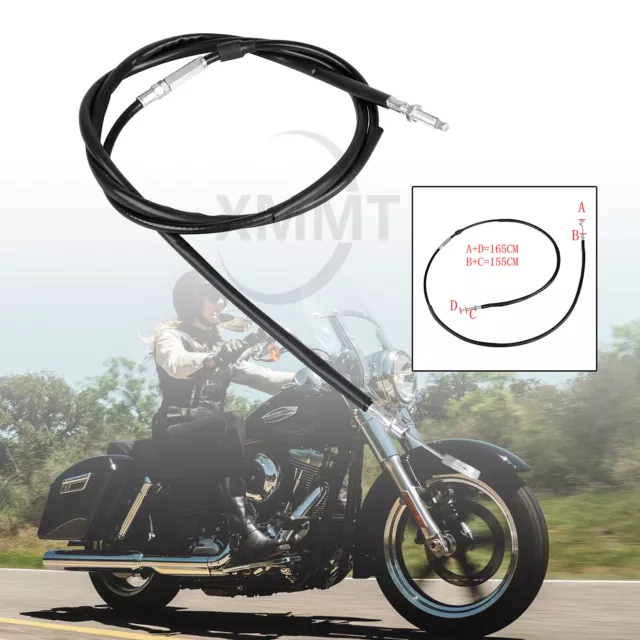 65" 165cm Brake Clutch Control Cable Wire For Harley Sportster 883 1200 XL XLH