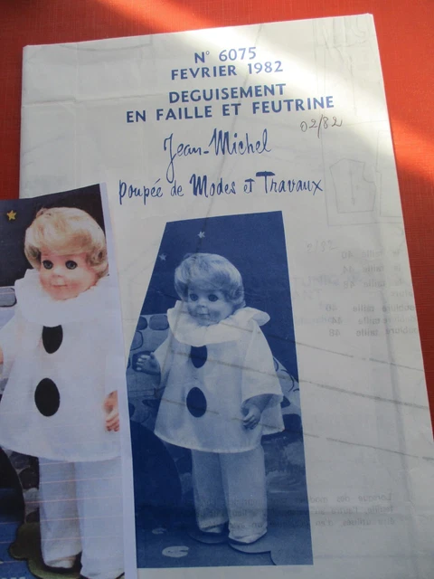 patron MODES ET TRAVAUX poupée Michel - 02/1978 - FR