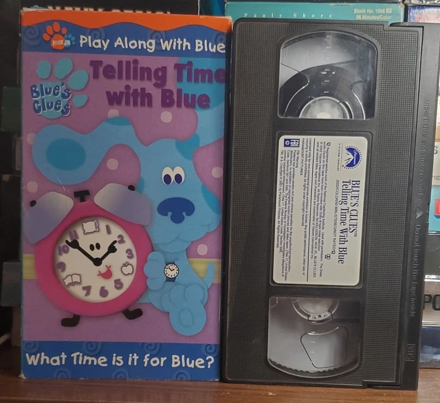 BLUE’S CLUES TELLING Time With Blue (VHS, 2002) Learn Patience ...