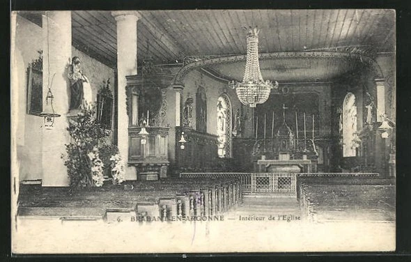 CPA Brabant-en-Argonne, Intèrieur de l´Eglise