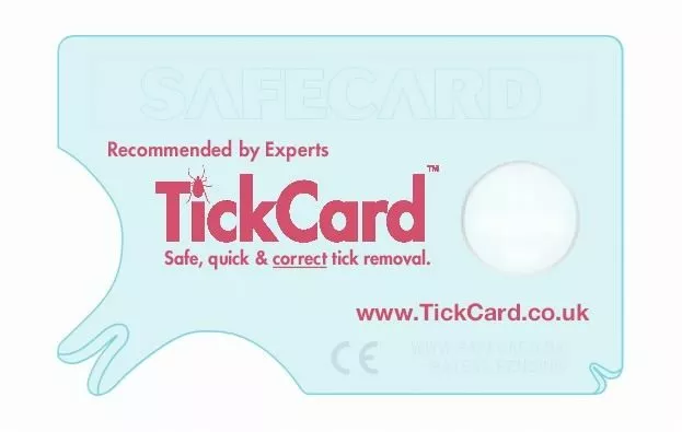 Tick Card easy to use remove ticks