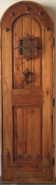 Rustic reclaimed lumber arched top PANTRY DOOR 23 X 80 4" jamb or U choose size