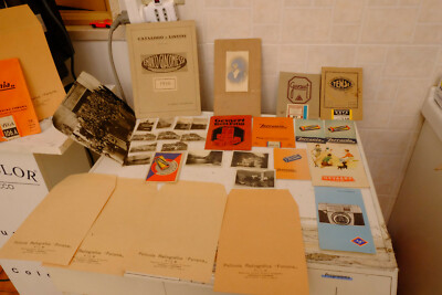 depliants fotografici tensi+ferrania+agfa+cappelli fotografie vintage anni 30 